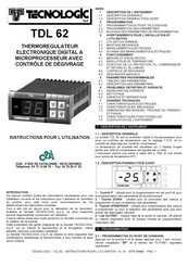 Tecnologic TDL 62 Instructions Pour L'utilisation
