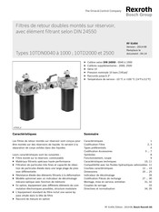 Bosch REXROTH 10TD2500 Mode D'emploi