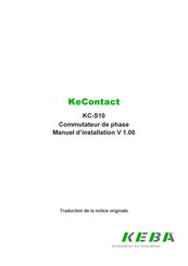 Keba KeContact KC-S10 Manuel D'installation