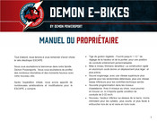 Demon Powersport ESCAPE Manuel Du Propriétaire