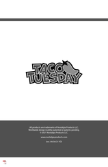 NOSTALGIA PRODUCTS Taco Tuesday TCTEQM8RD Instructions Et Recettes