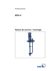KSB RPH-V 50-280 Notice De Service / Montage