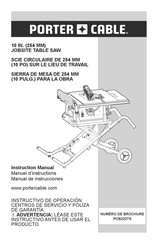 Porter Cable PCB222TS Manuel D'instructions