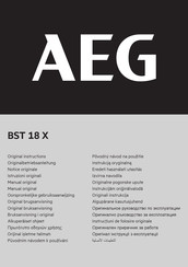 AEG BST 18 X Notice Originale