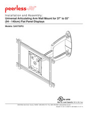 peerless-AV SAX755PU Mode D'emploi