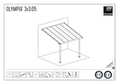 Palram OLYMPIA 3x3.05 Instructions De Montage