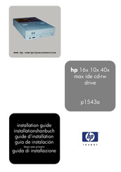 HP p1543a Guide D'installation