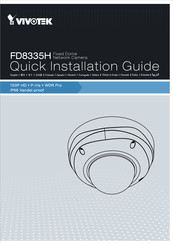 Vivotek FD8335H Guide D'installation Rapide