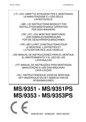 Lotus MS/9351PS Instructions Pour Le Montage Et L'utilisation