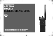 Motorola ASTRO APX 6000 Série Référence Rapide