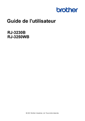 Brother RJ-3230B Guide De L'utilisateur