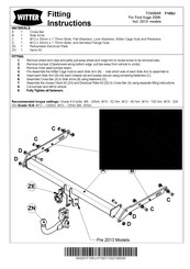 Witter F165U Notice De Montage