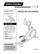 Pro-Form PFEL49720-INT.1 Manuel De L'utilisateur