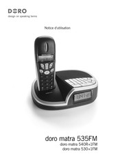 Doro matra 540R+1FM Notice D'utilisation