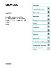 Siemens SIMATIC F-DQ 3x24VDC/2.0A Manuel