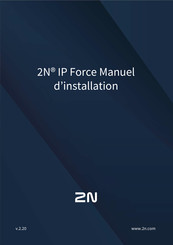 2N IP Force Manuel D'installation