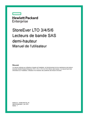 Hewlett Packard StoreEver LTO 4 Manuel De L'utilisateur