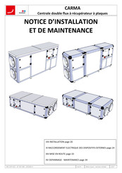 Caladair CARMA 3 Serie Notice D'installation Et De Maintenance