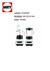 Cuisinart BFP703SIE Instructions