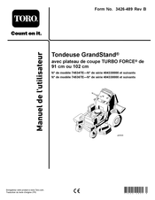 Toro GrandStand 74534TE Manuel De L'utilisateur