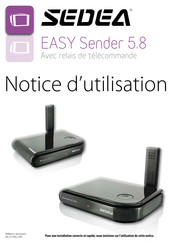 SEDEA EASY Sender 5.8 Notice D'utilisation