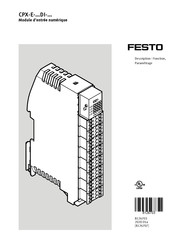 Festo CPX-E Serie Traduction De La Notice Originale