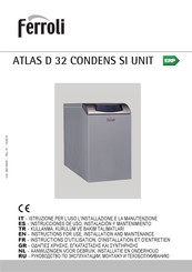 Ferroli ATLAS D 32 CONDENS UNIT Instructions D'utilisation