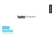 Lenovo ThinkPad X13 Yoga Gen 3 Manuel De L'utilisateur