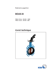 Ksb BOAX-B Serie Livret Technique
