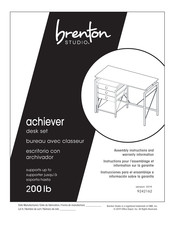 Brenton Studio Achiever Instructions Pour L'assemblage Et Information Sur La Garantie