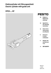 Festo EPCO- -KF Serie Notice D'utilisation