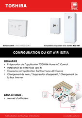 Toshiba ESTiA HWS-IWF0010UP-E Guide De Configuration