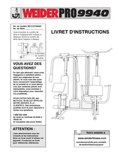 WeiderPro 9940 Livret D'instructions