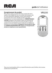 RCA VR5235 Guide De L'utilisateur