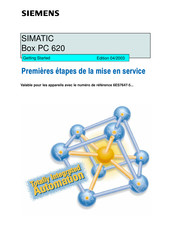 Siemens SIMATIC Box PC 620 Manuel D'instructions