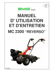 Benassi REVERSO MC 2300 Manuel D'utilisation Et D'entretien