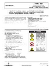 Emerson White-Rodgers 50M56-820 Directives D'installation