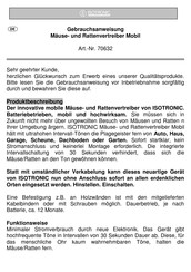 Isotronic 70632 Mode D'emploi