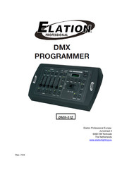 Elation Professional DMX-512 Mode D'emploi