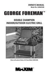 George Foreman MAXIM GGR62CAN Mode D'emploi