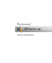 Katanax K1 Prime Mode D'emploi
