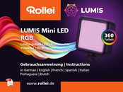 Rollei LUMIS Mini LED RGB Mode D'emploi