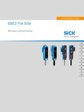 SICK GSE2 face plate Notice D'instructions