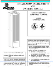 Empire GWT-50-2SG Instructions D'installation