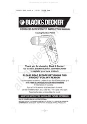 Black & Decker PD400 Mode D'emploi