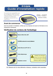 D-Link DSL-320T Guide D'installation Rapide