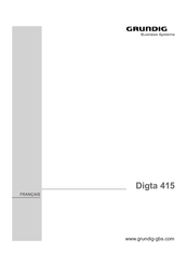 Grundig Digta 415 Mode D'emploi