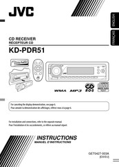 JVC KD-PDR51 Manuel D'instructions