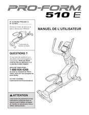 Pro-Form 510 E Manuel De L'utilisateur