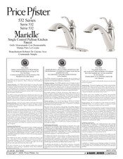 Black & Decker Price Pfister Marielle 532 Serie Mode D'emploi